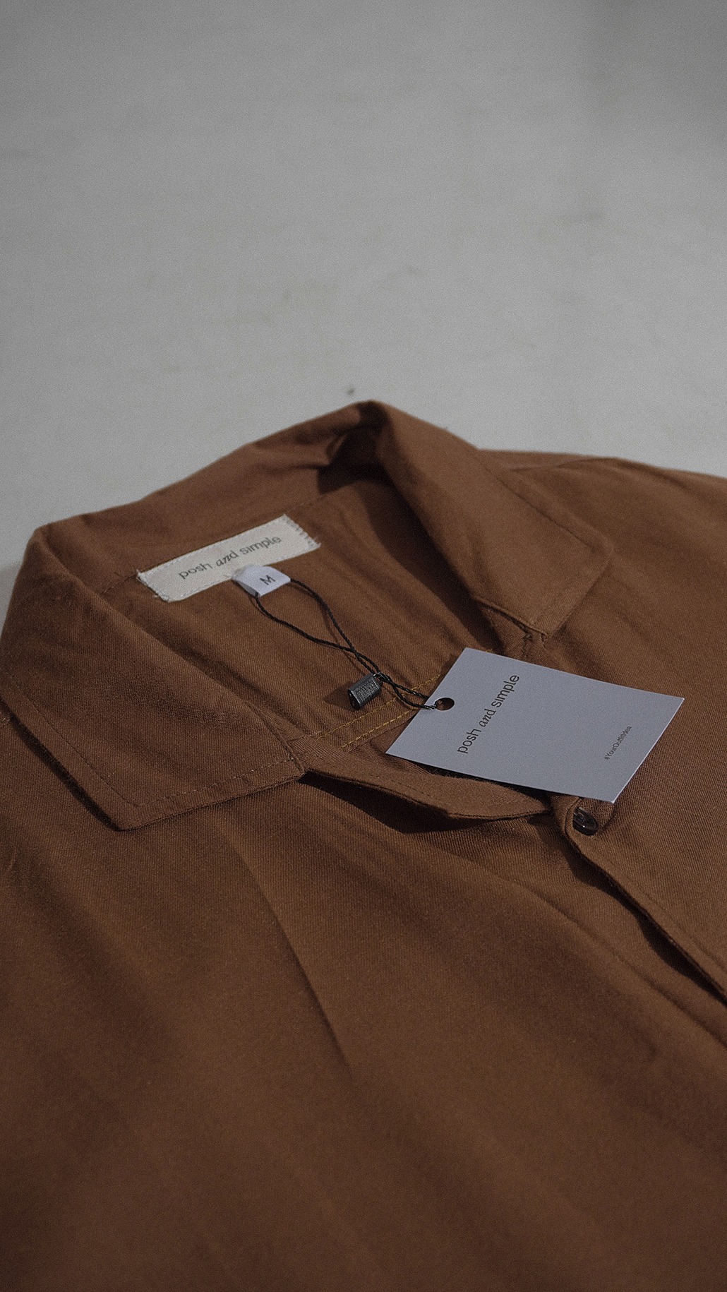 Its A Simple Shirt - Brown - Image 2