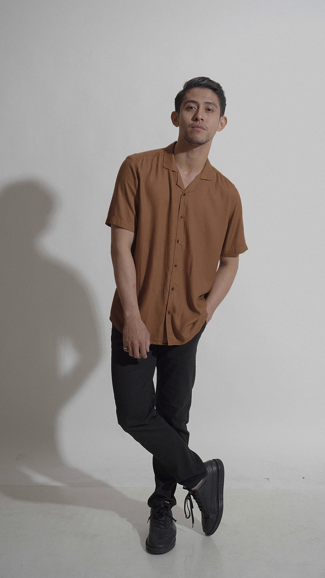 Its A Simple Shirt - Brown - Image 4