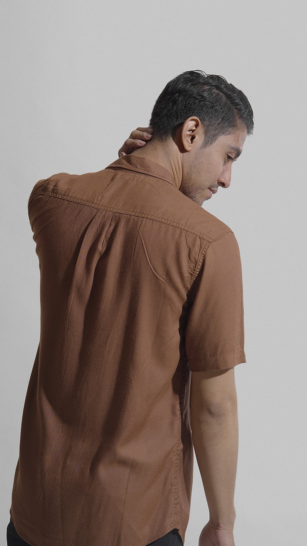 Its A Simple Shirt - Brown - Image 5