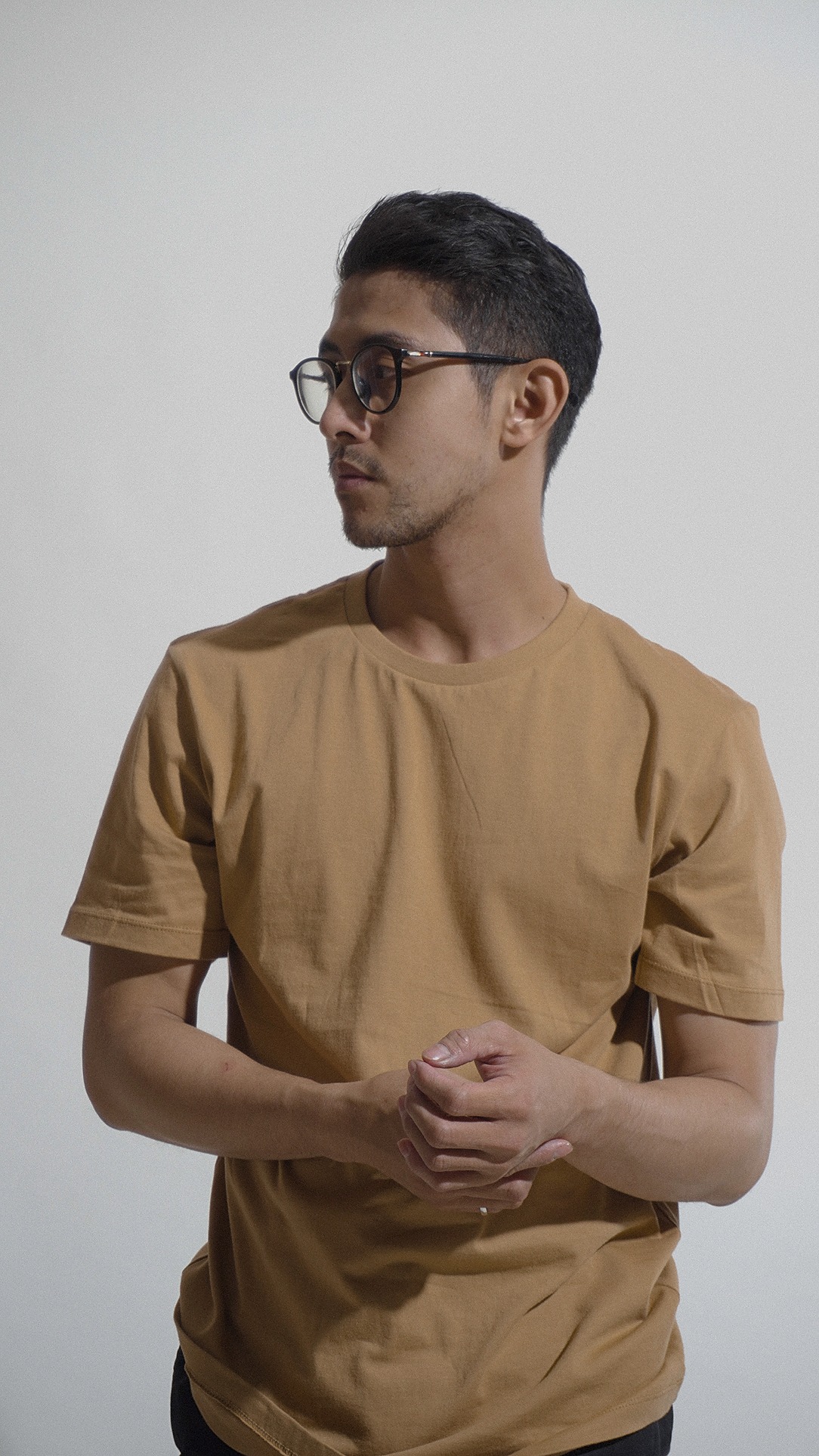 Plain and Simple T Shirt - Brown - Image 3