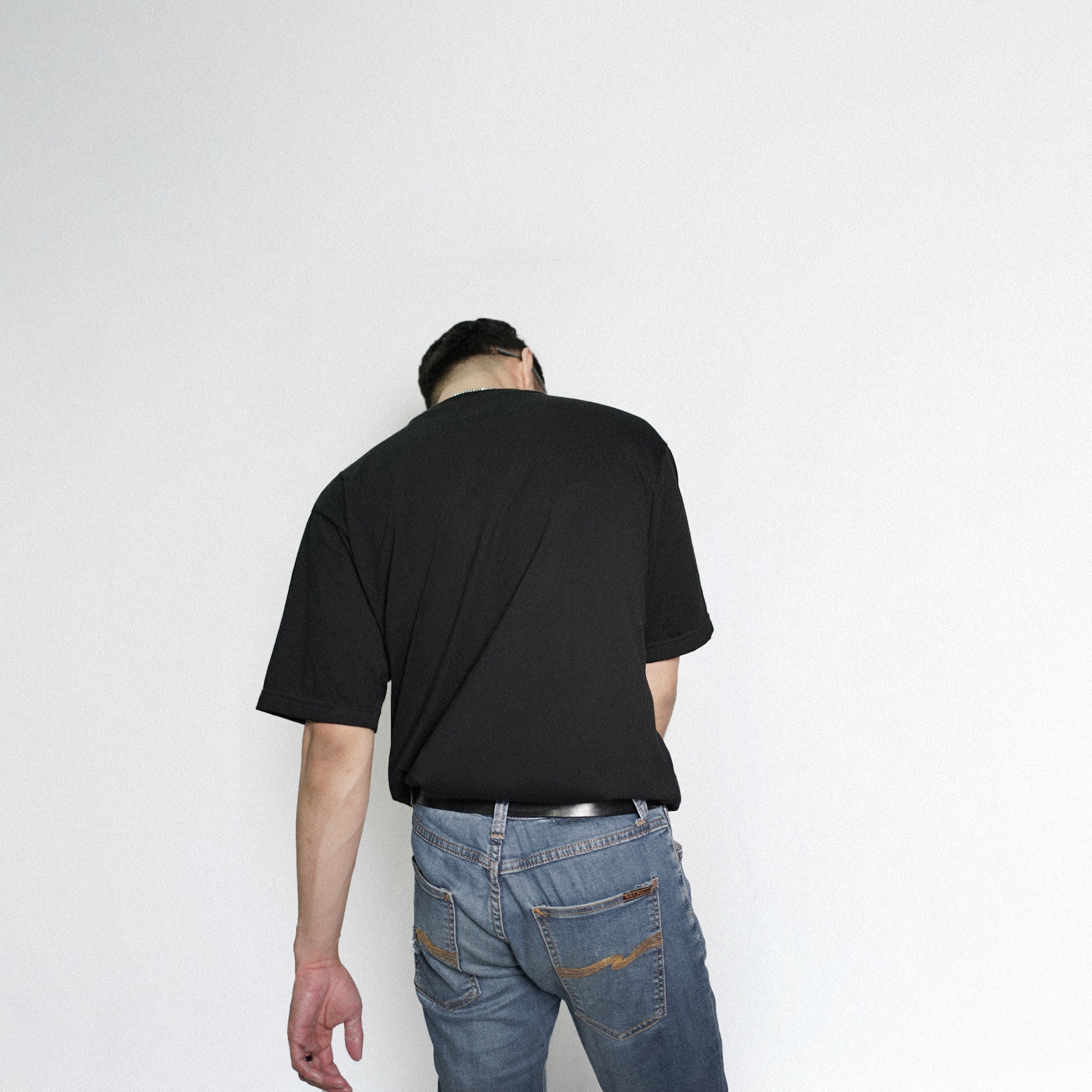 Signature Logo Relaxed Fit Text Print T Shirt - Black - Image 4